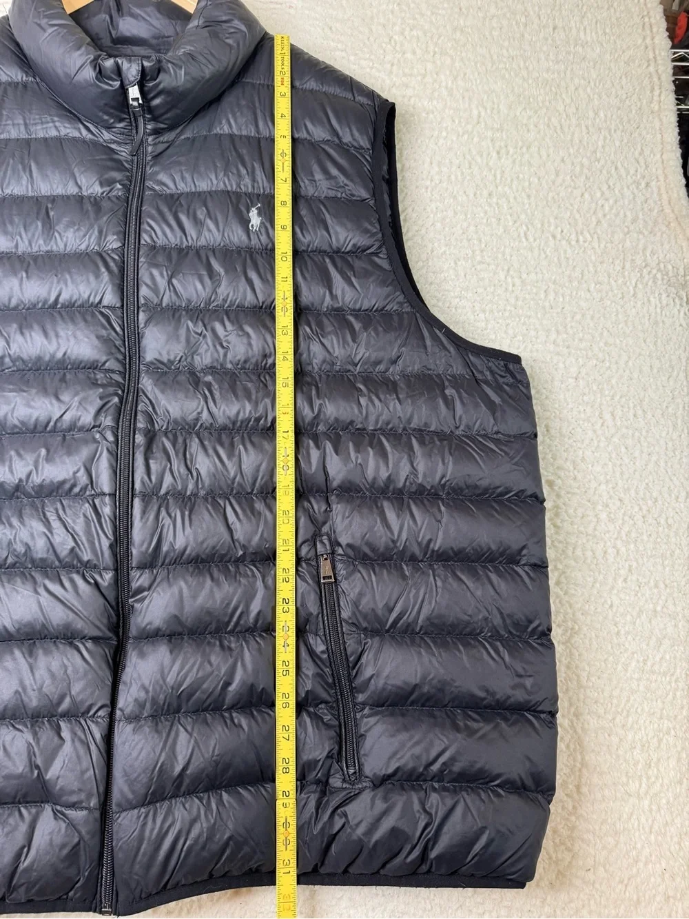 Polo Ralph Lauren Down Puffer Vest Black Men's Size 4XLT Big & Tall